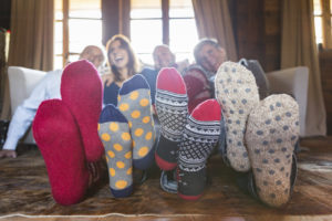 Family Wearing Cozy Socks | Heating Oil Norwalk | Propane New Canaan