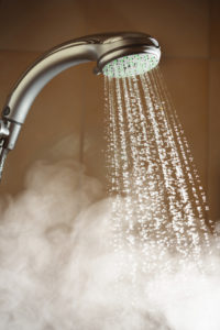 Water and Steam Coming Pouring From Showerhead | Water Heater Installation in Norwalk