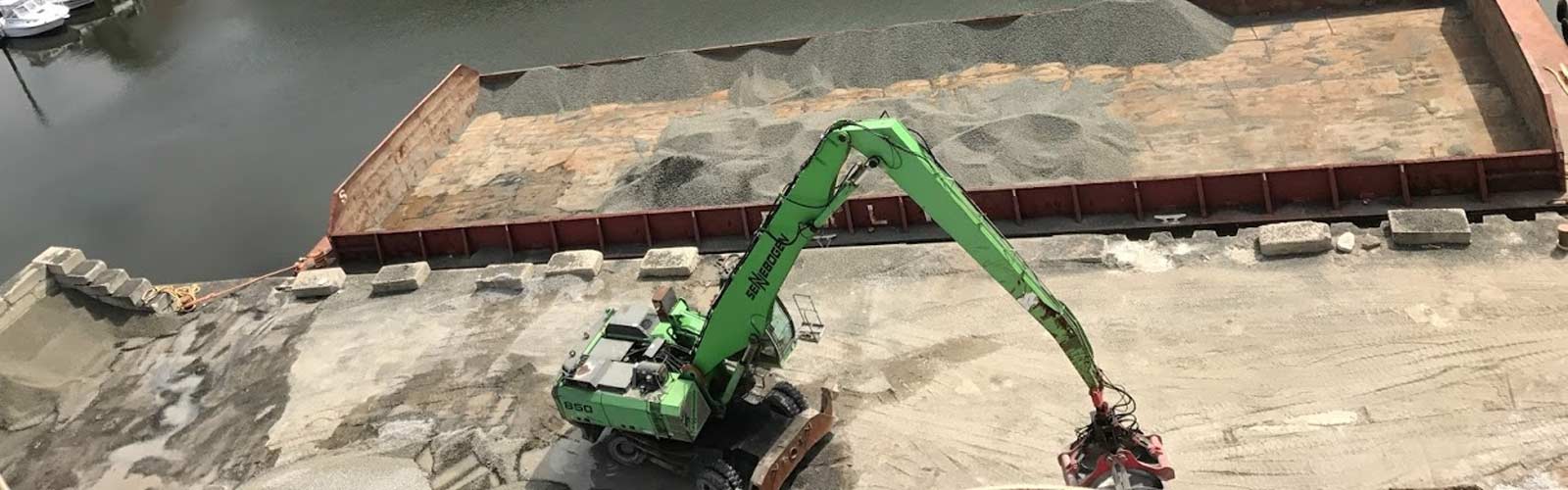 Aerial View of Foundation and Excavator | Concrete Norwalk | Cement Westport