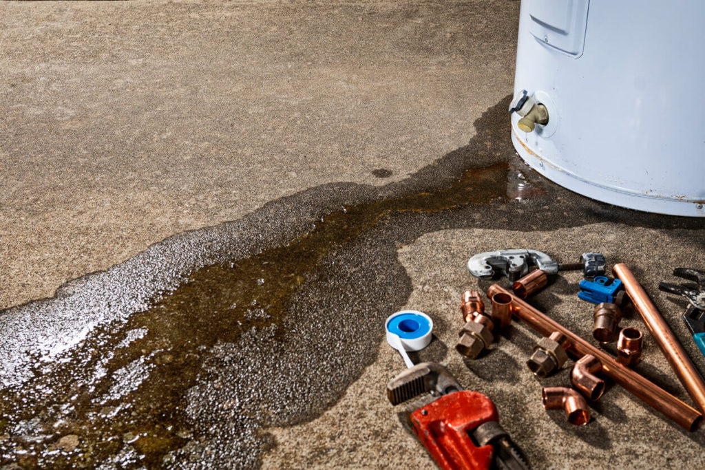 Leaking water heater